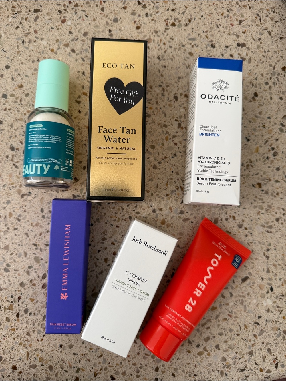 Assorted Unopened Skincare- Tower 28, Eco tan, Josh Rosebrook, Emma Lewisham